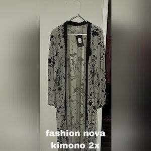 Fashion Nova Black and Gray Floral Camisole